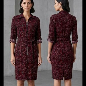 Ny-collection Women's Black and Red Dress